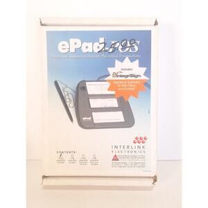 Interlink ePad POS VP 9705 Serial Electronic Signature Pad Complete Kit